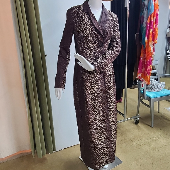 1990's DOLCE & GABBANA Leopard Printed Long Coat - Picture 15 of 15